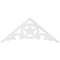 Ekena Millwork Pitch Austin Architectural Grade PVC Gable Pediment, 36"W x 15"H x 1"P (10/12) GPP036X015X100AUS - alternate 3